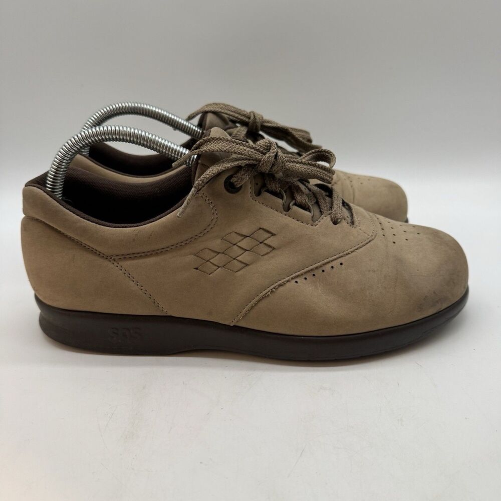SAS Free Time Sage Nubuck Leather Women's 9W Shoes Comfy Lace Up Walking Sneaker